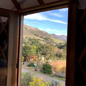 Beautiful view from the yurt!