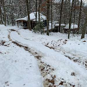 Shoveled out of the driveway