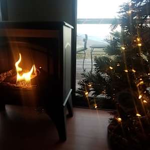 We brought a small fake tree. However I noticed they had a little wooden tree on the wall that would have served well.