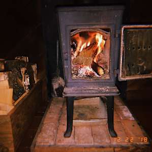 Wood stove!