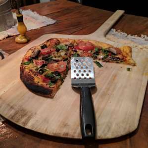 Delicious homemade pizza