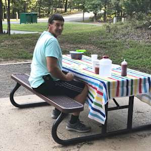 Nice picnic tables.