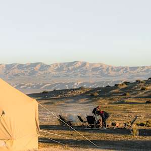 There are several large flat areas where you can pitch your tent(s)
