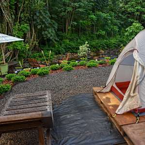 Waterfront campsite