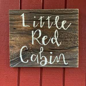 Little Red Cabin by Mt. Rainier