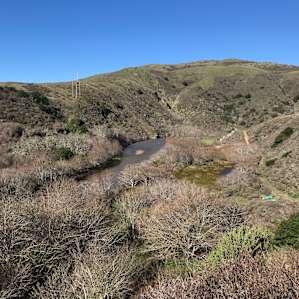 This is the great view from the top of the hill before you walk down to the camp sites