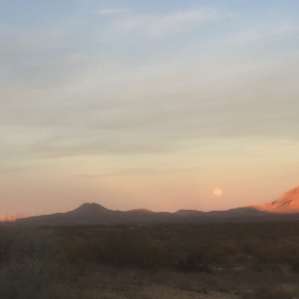 The spectacular moon rise