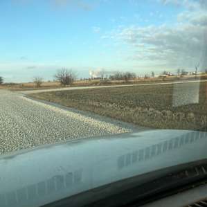 Just off the pavement but smooth enough to take your corvette, no worries. Bring a camera