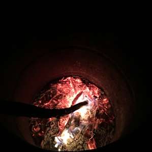 Burn barrel fire!