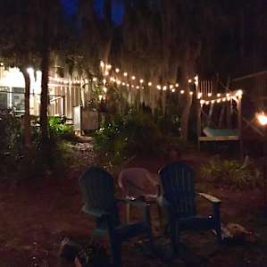 View from our campsite of property.