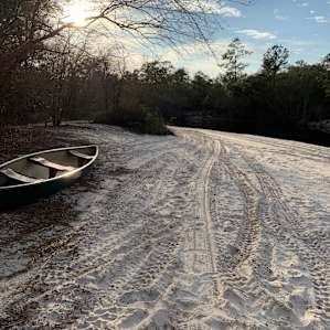 Canoes and kayak’s right at your campsite.