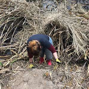 rough access to the creek, but the hosts have plans to build a ramp to the island on the other side