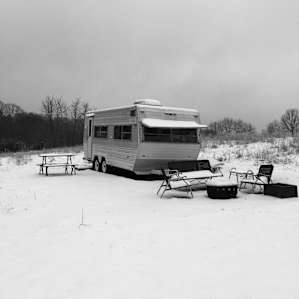 Unique restored 1978 camper on farm