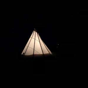 Teepee on working family farm