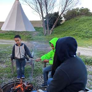 Teepee on working family farm