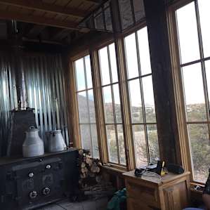Woodstove was nice n warm