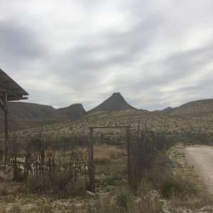 View just to the side of the site