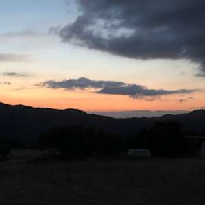 Sunset from the cool bench