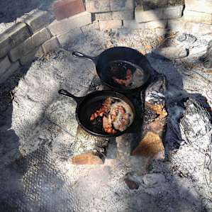 Cooking in the fire ring