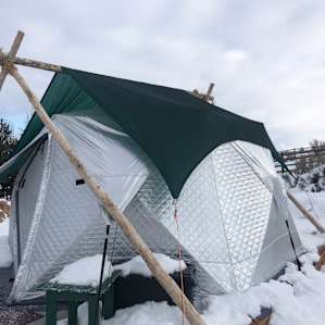 Tent, so warm!