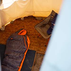 Plenty of space for chairs, sleeping bags and activities!