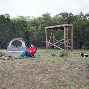 The campsite we picked out of the six Daniel has created had a beautiful platform for star gazing!