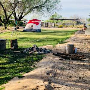 The tent site