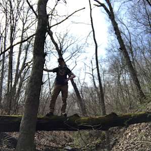hiking on the property