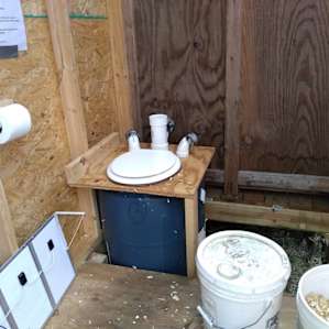 composting toilet!