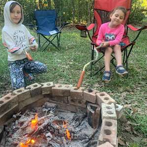 Nothing better than roasting dinner with a stick over an open flame.