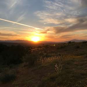 Sunset from the east side sites