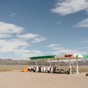 Gas station on site.