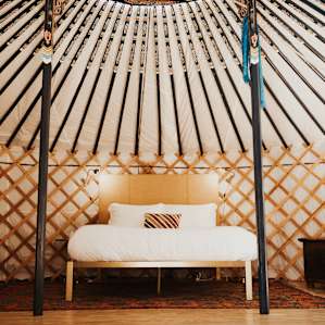 I could not get over how gorgeous the inside of the yurt was!