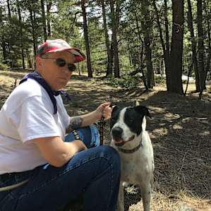Me Reggie and the other dog taking a break
