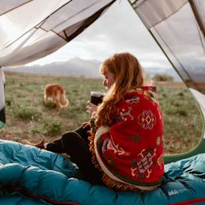 Sipping my coffee and watching the light play over the mountains was the best way to start the day.