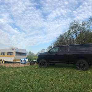Unique restored 1978 camper on farm