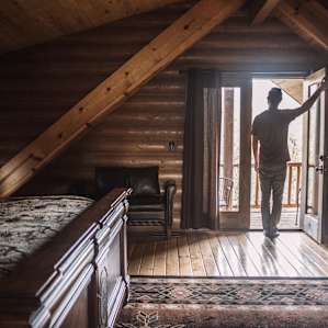 Just checking out the view from the master bedroom...