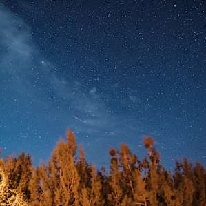 Stars are very bright at night... this was even on a cloudy evening.