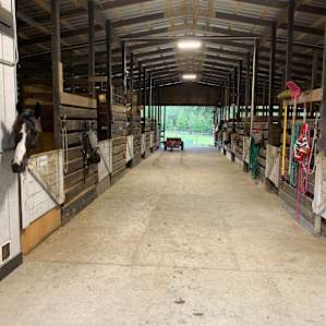 The stables.