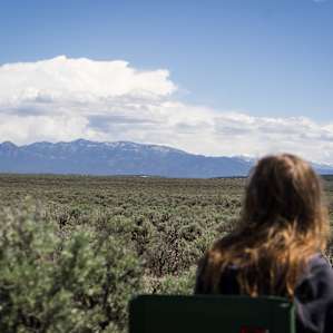 The general mountain view surrounds the land