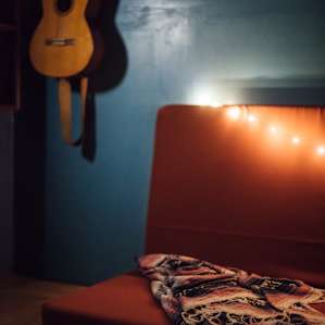 Cozy evening in the shack.