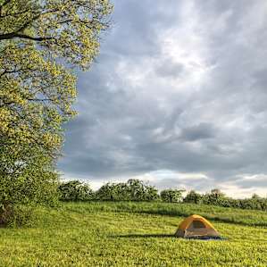 The campsite is stunning.