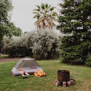 Perfect spot for a few tents and a great fire pit!