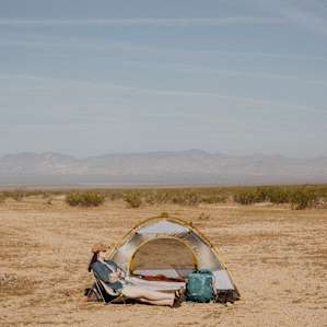 Big open spaces with views of the mountains. Would be great for multiple tents or a big group!