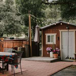 Common cooking area + Nansea's massage studio.