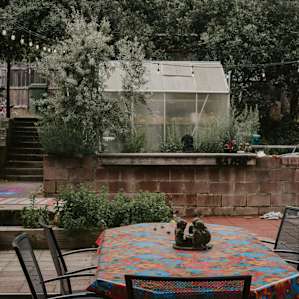 Communal kitchen area.