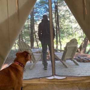 First morning at camp