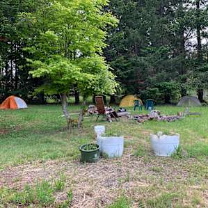 The area of the property where we camped