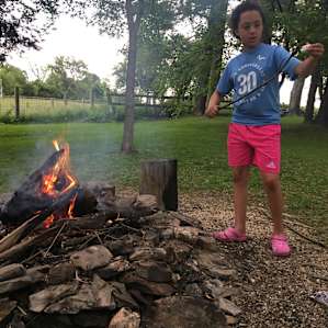 Campfire every night! S’mores of course!