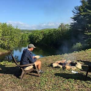 Mornings by the fire.